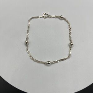 Sterling Silver Italy Chain Bracelet